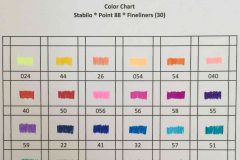 Stabilo Point 88 Fineliners Color Chart