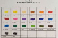 Staedtler Noris Club 326 Fibre tip Color Chart