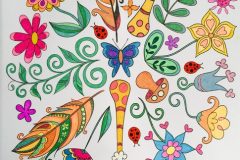 Mushroom-and-Flowers-Mandala