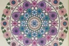 Flower Mandala Daisies and Starflowers