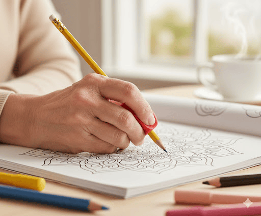  Ergonomic triangular colored pencils for arthritis provides easier grip and less strain