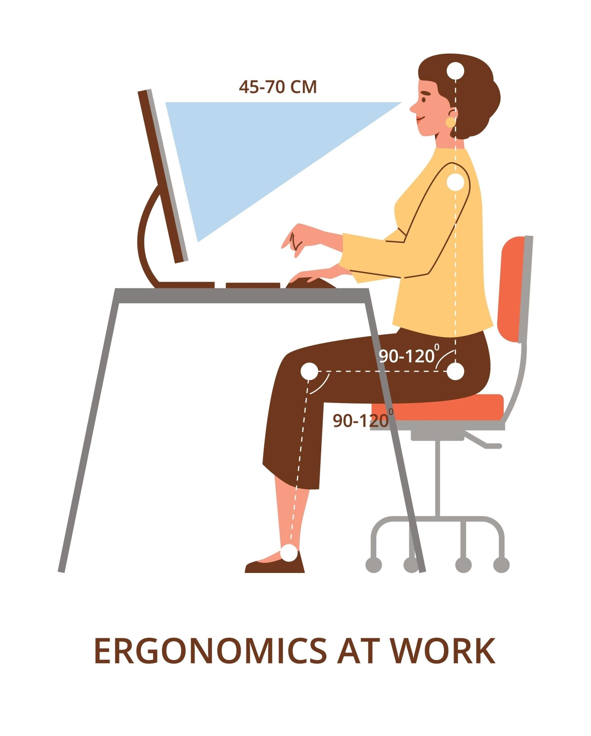 How to sit correctly to avoid back pain.